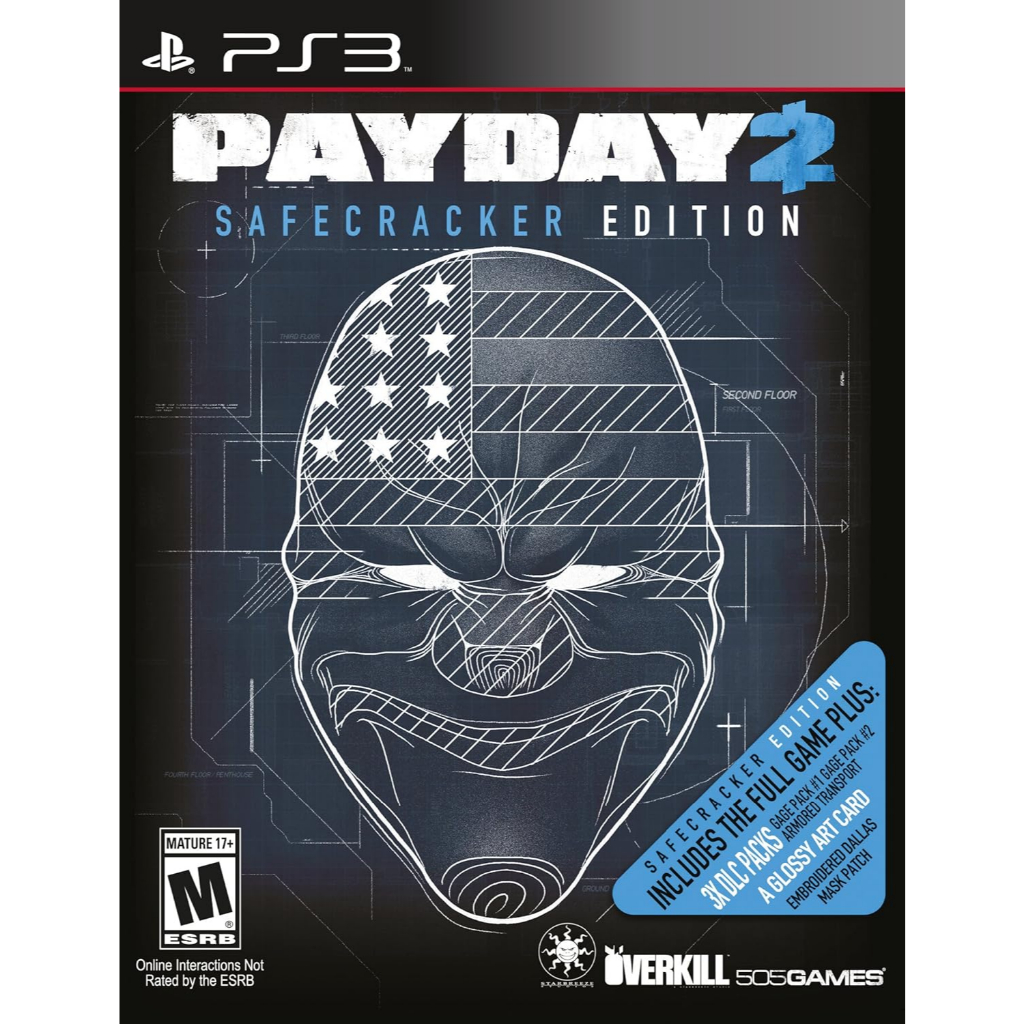 PAYDAY 2 SAFECRACKER EDITION - Jogo Playstation 3 Mídia física 100% original