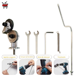 Tesoura Cortador de Metal Adaptador Universal para Furadeira Elétrica Luatek LWJ-2214 em Oferta na Shopee