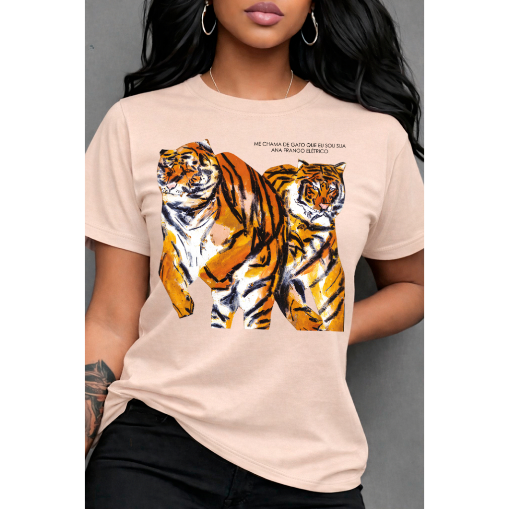 Camisa Ana Frango Elétrico Alternativo Estampa Criativa Premium Unissex em Oferta na Shopee