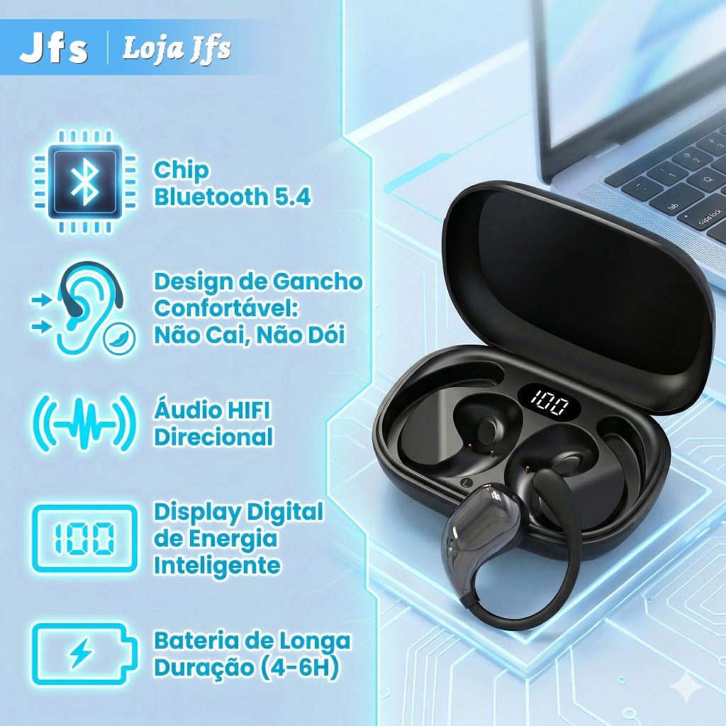 Q7 Fone Bluetooth Sem Fio com Microfone HD I Bateria Longa I Chamadas Claras e Conforto Prolongado em Oferta na Shopee