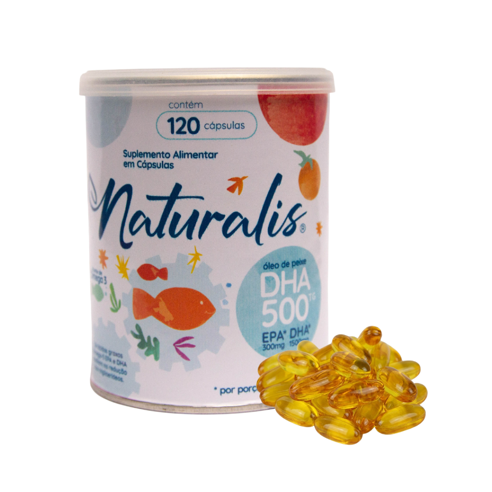 Naturalis Ômega 3 DHA 500 120 Cápsulas 1500mg de DHA