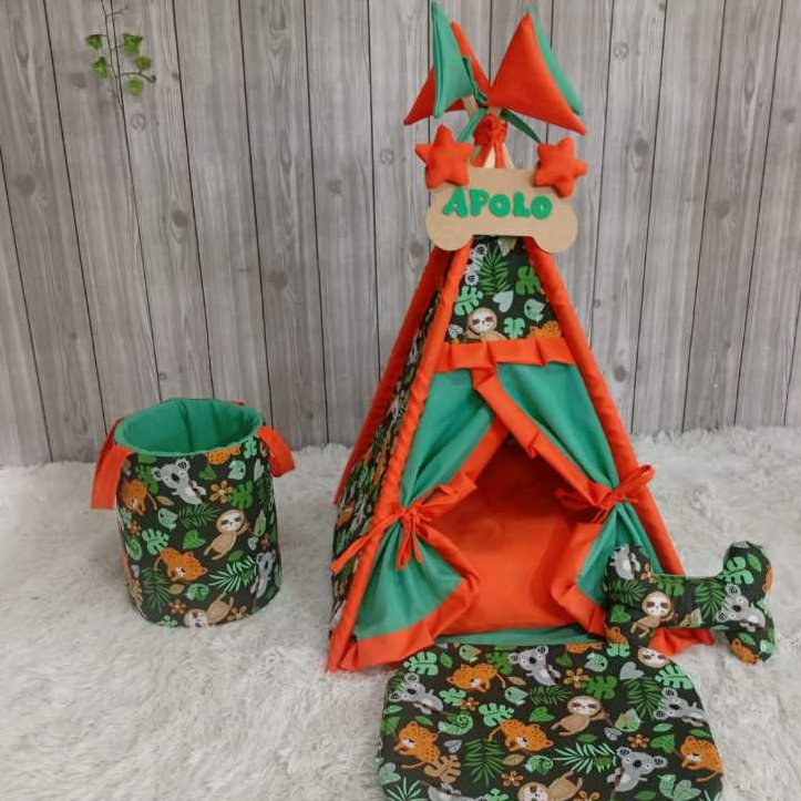 Cabana Pet Cesto Organizador de Brinquedos Plaquinha Personalizada Tamanho PP