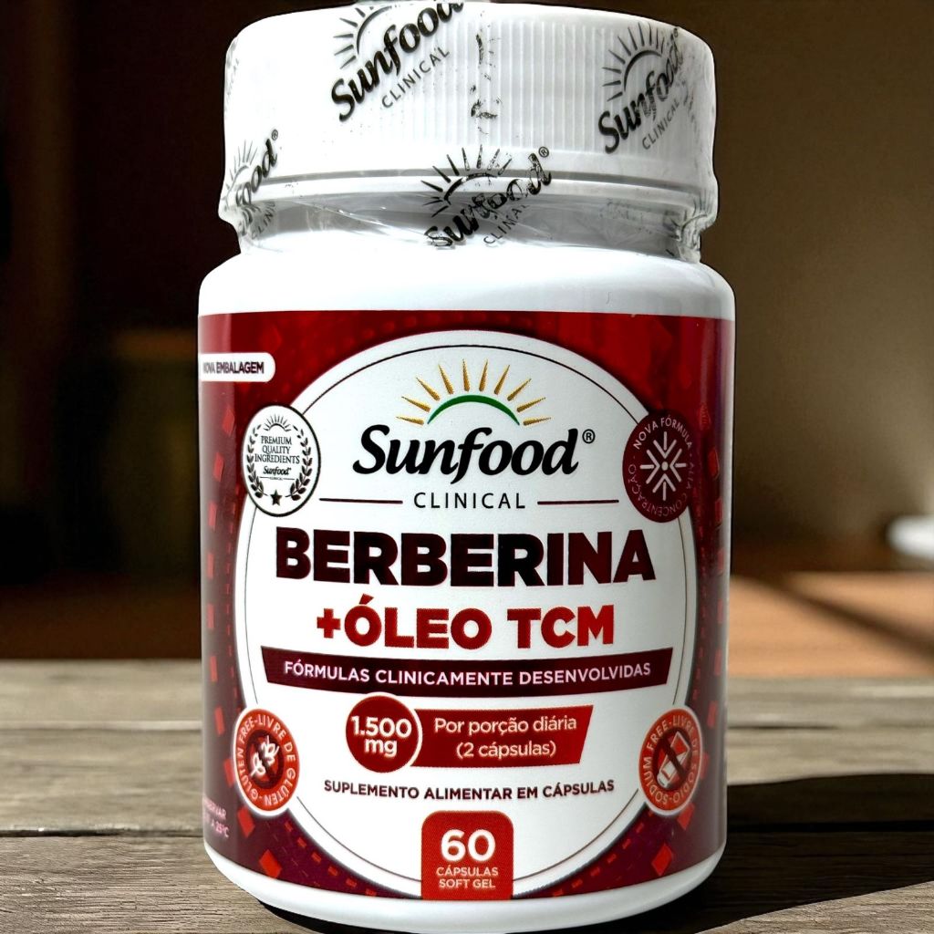 Berberina Hcl + Óleo Tcm 1.500mg (Porção de 2 cápsulas) 60 Cápsulas em Oferta na Shopee