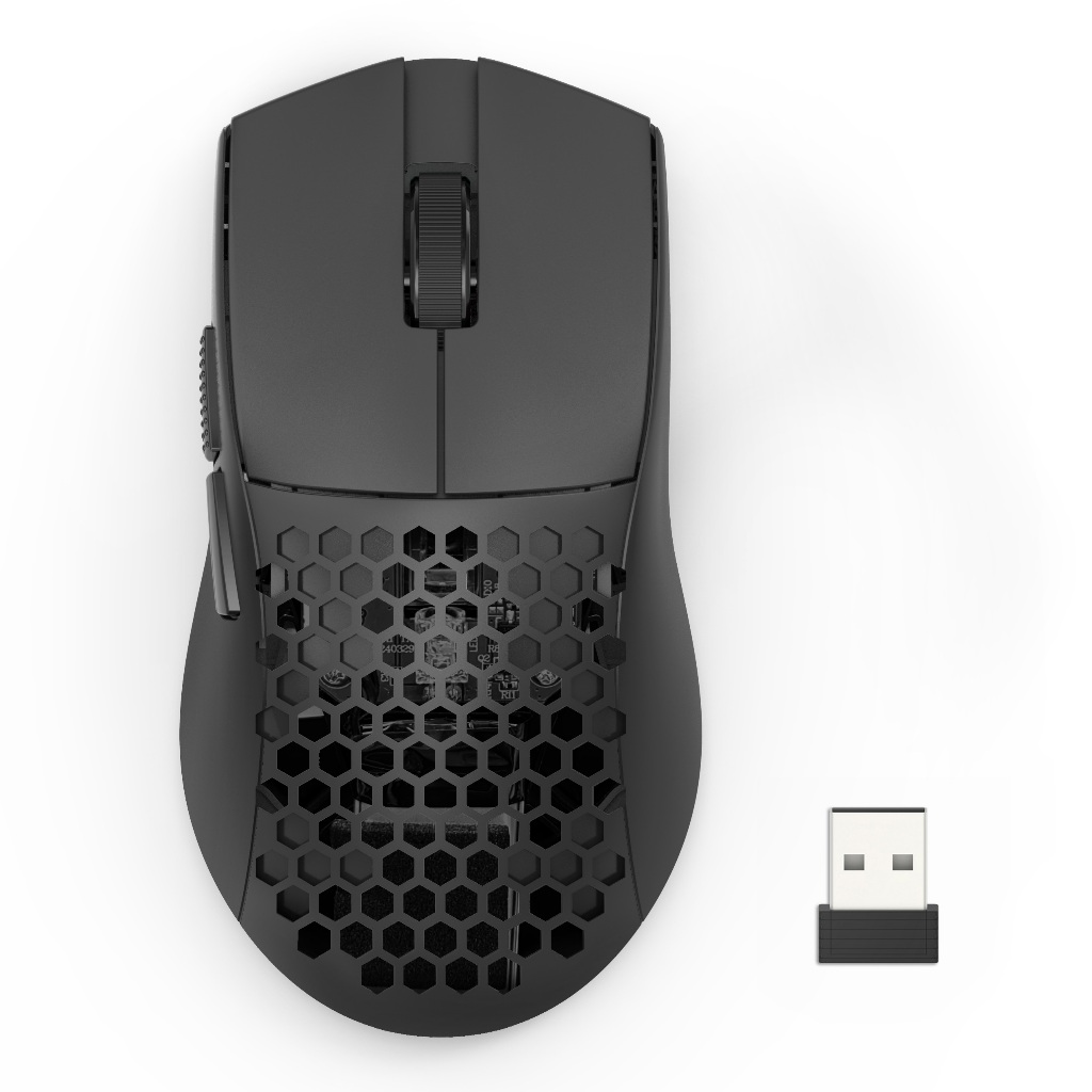 Mouse Gamer Redragon Astrolabe Lite PAW3313 10000 DPI Sem Fio Tri-Mode USB 2.4GHz Bluetooth, USB Tipo-C Honeycomb 49g