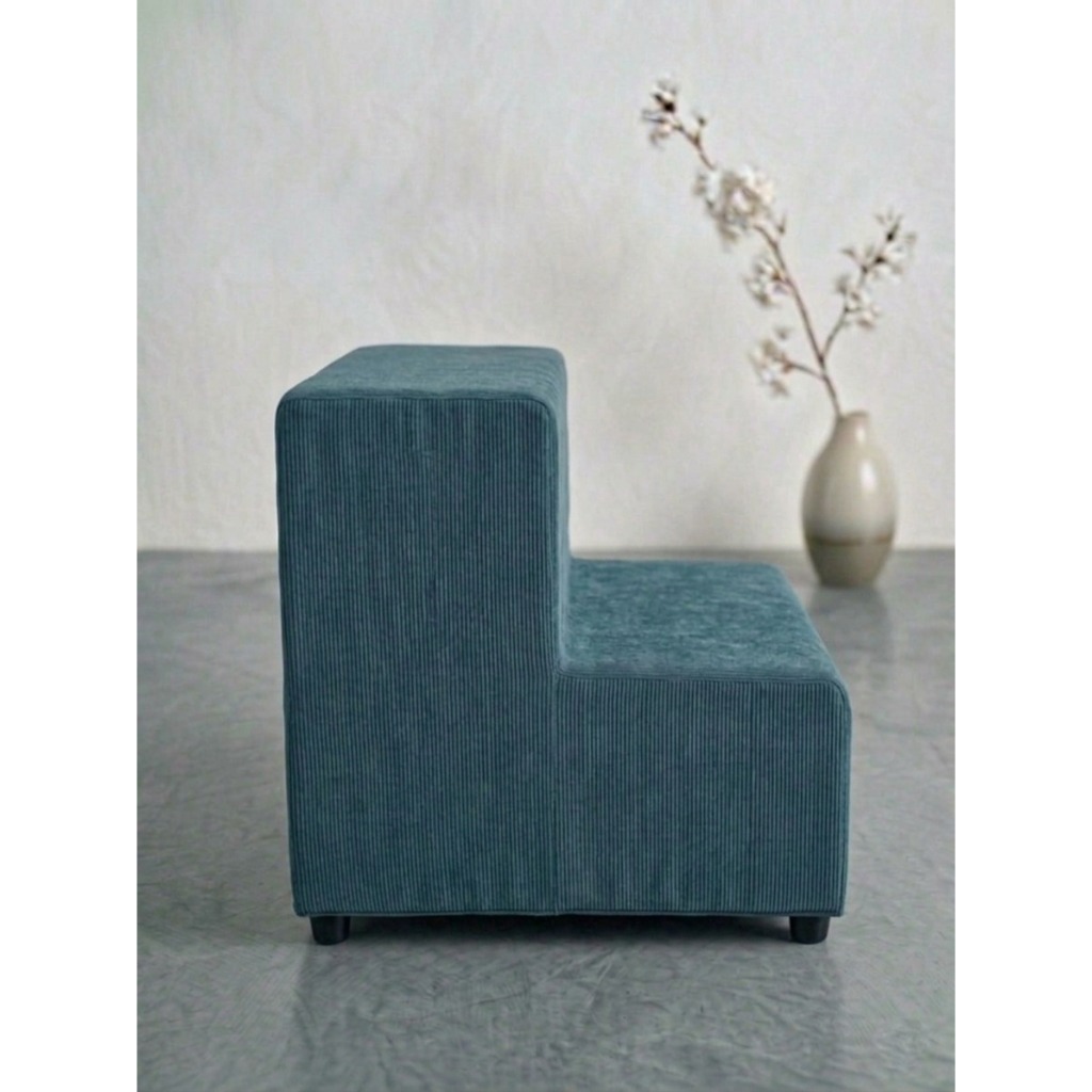 Escadinha Escada Rampa para Pet 2 Degraus com Osso para Gato e Cachorro Ideal para Sofá e Cama Espumada Resistente Luxo