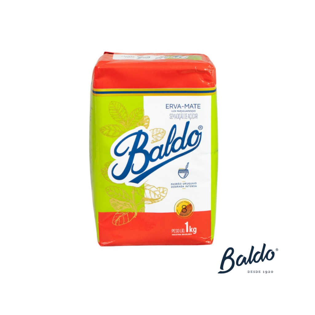 Erva Mate Baldo 1kg Tradicional | Yerba Mate Sem Adição de Açúcar
