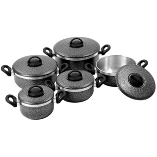 Jogo de Panela 5 Peças Craqueado em Oferta na Shopee