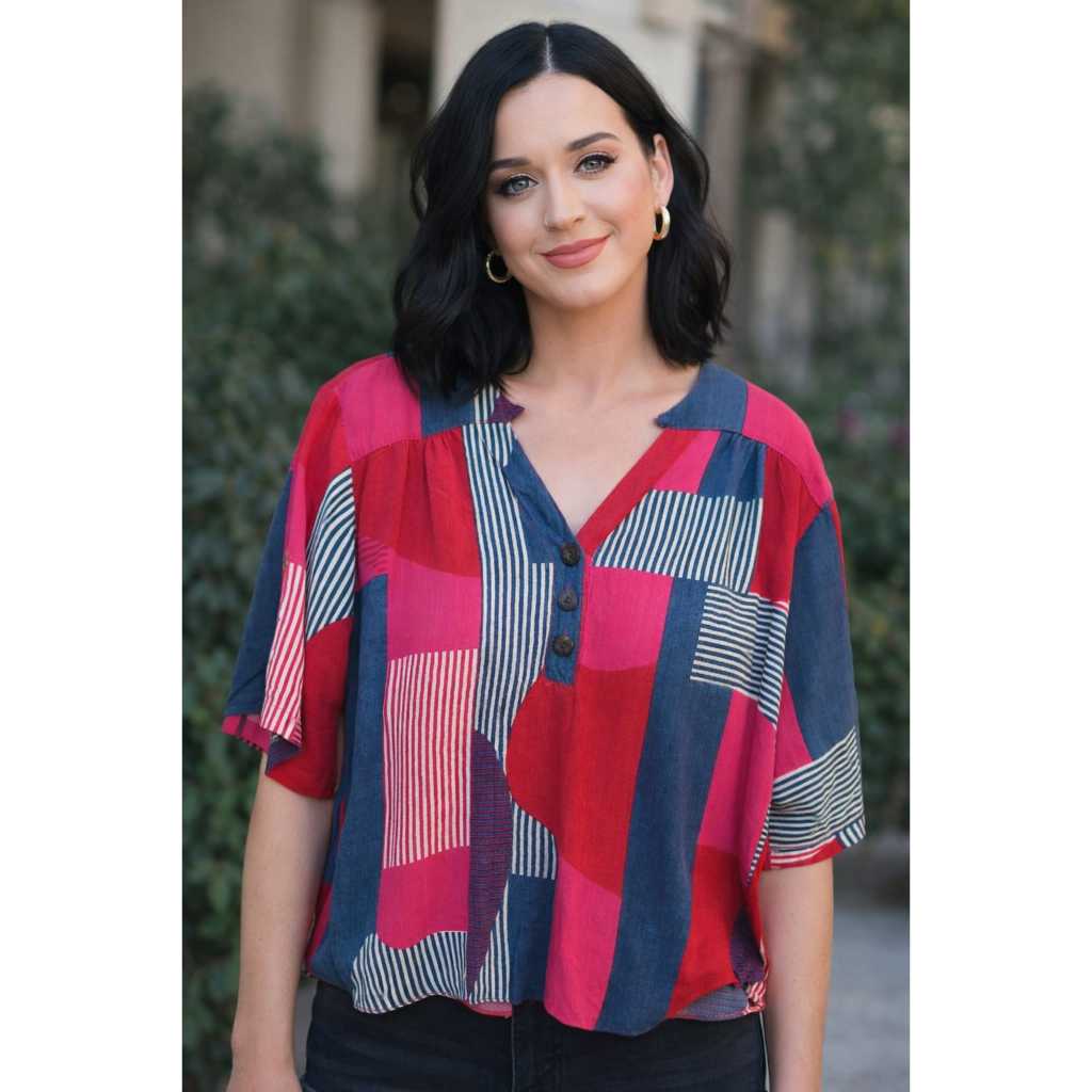 Bata Feminina Estampada Tamanho G Blusa Soltinha Casual Moderna Confortável