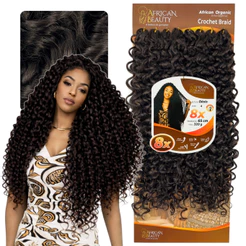 Aplique Cabelo Cacheado Fibra Orgânica Crochet Oásis African Beauty 65cm