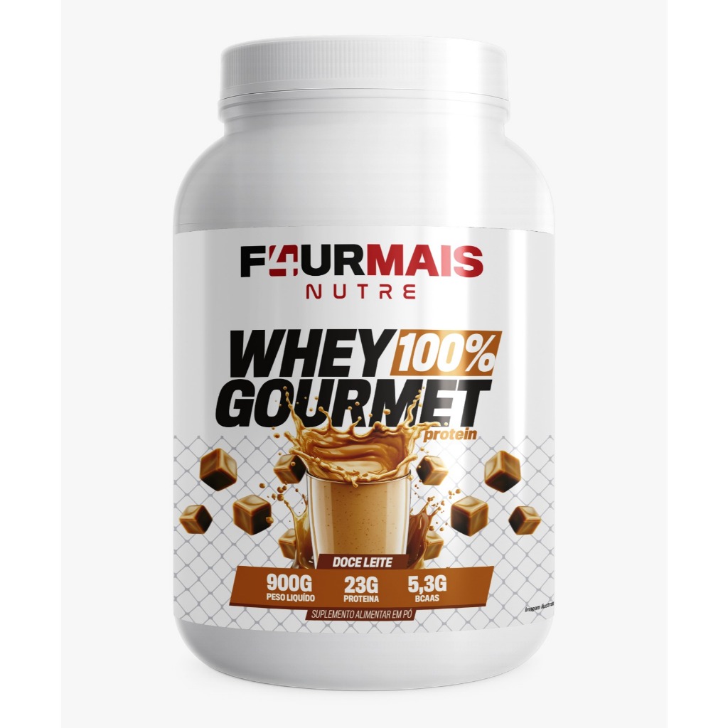 Whey Protein 100% Gourmet Doce de Leite 900g