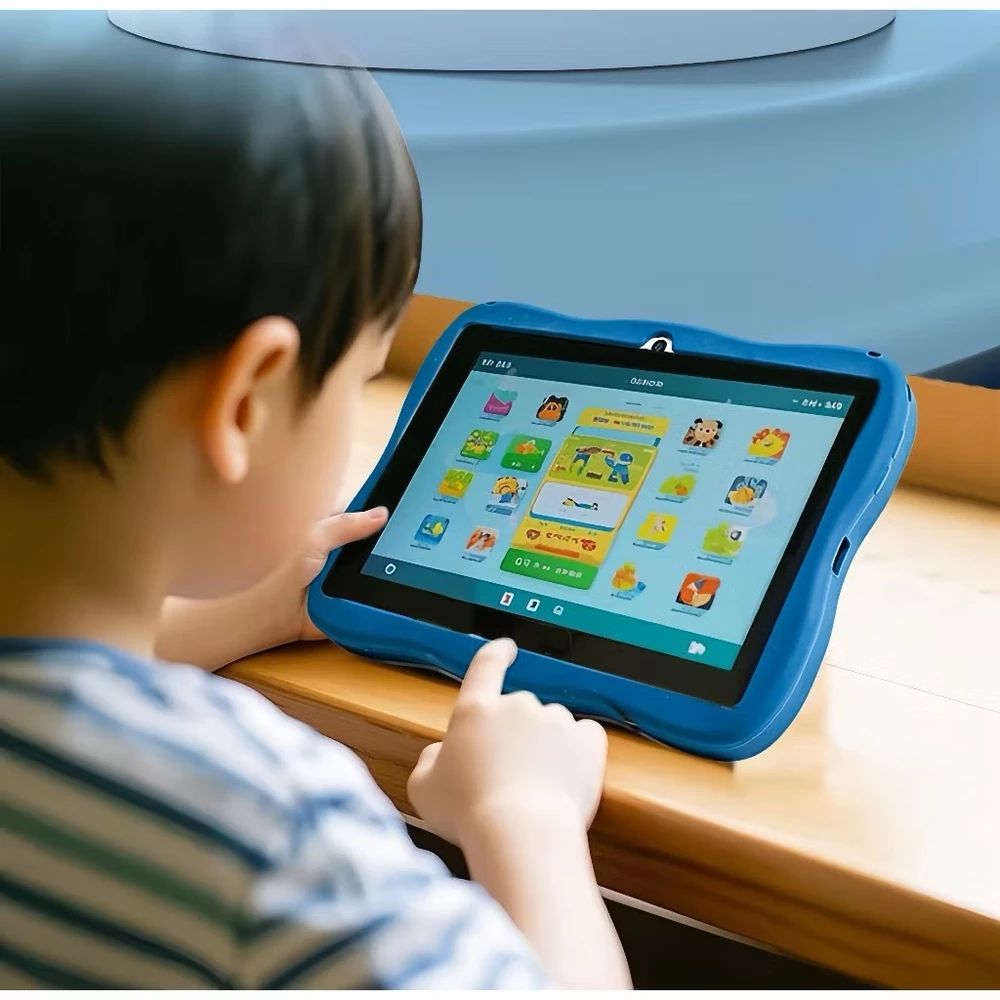 Tablet para Crianças de 7 Polegadas, Sistema Android 13.0, com Caneta para Touch e Capa de Silicone