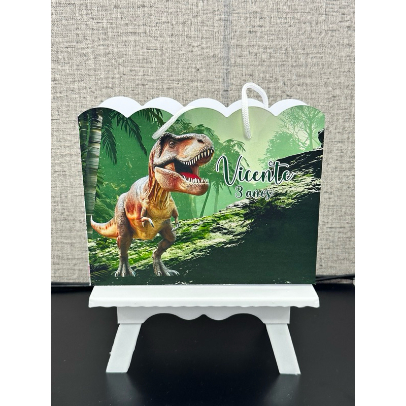 Sacolinha DINOSSAURO personalizada | PEGUE E MONTE | Lembrancinha | Festa Infantil | Aniversário
