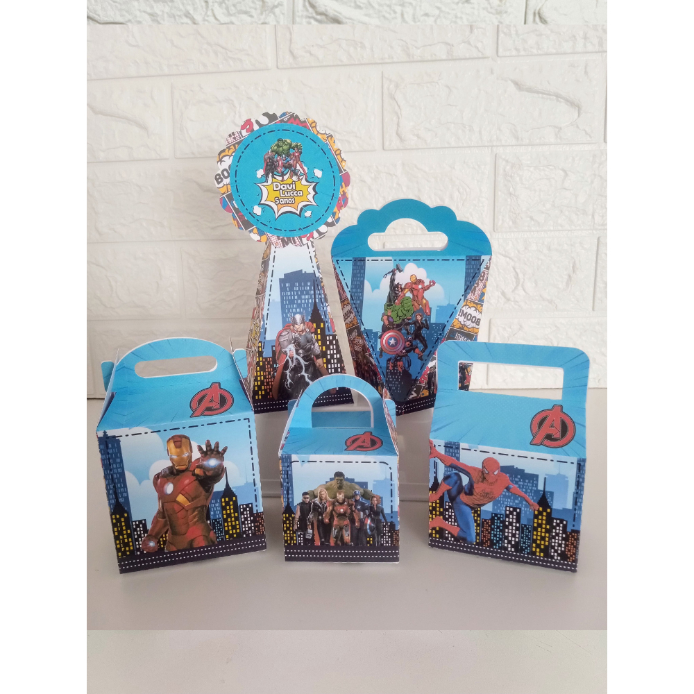 Kit Personalizados Vingadores  | Lembrancinhas Vingadores | aniversário Vingadores | Vingadores