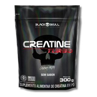 Creatina Monohidratada Turbo Refil 300g Black Skull em Oferta na Shopee