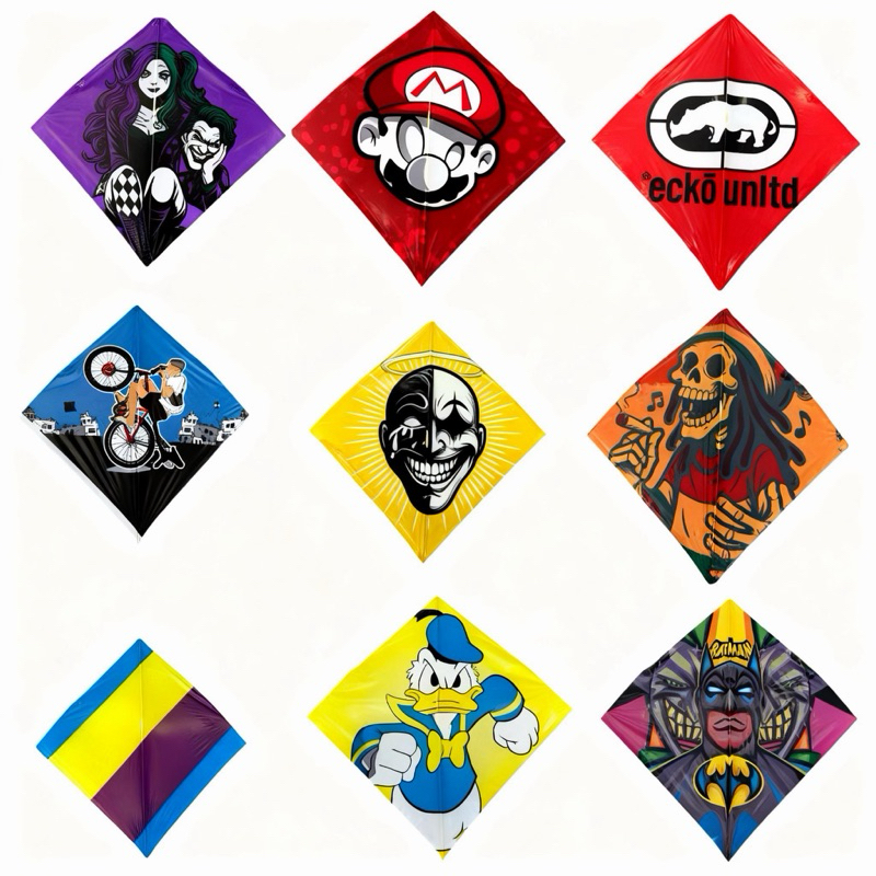raia pipa papagaio flechinha 35x35 pacote com 10 unidades de plastico
