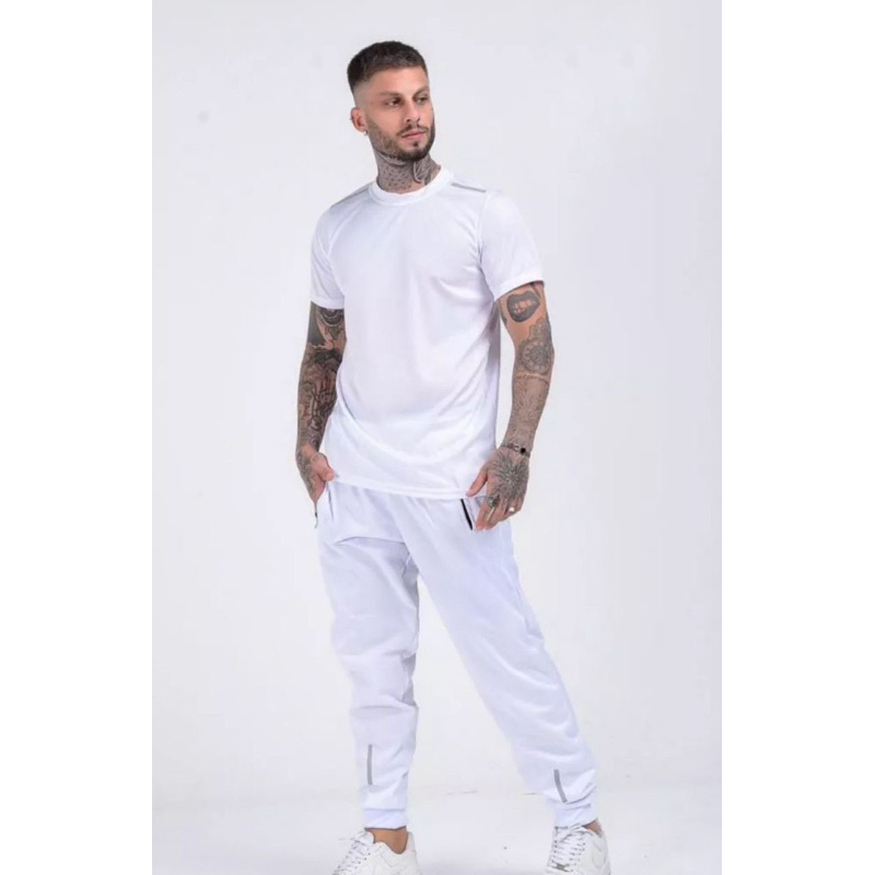 Conjunto Calça e Camiseta Fitness  - Ideal Para Treinar - Diversas Cores - Pronta Entrega Promoção!