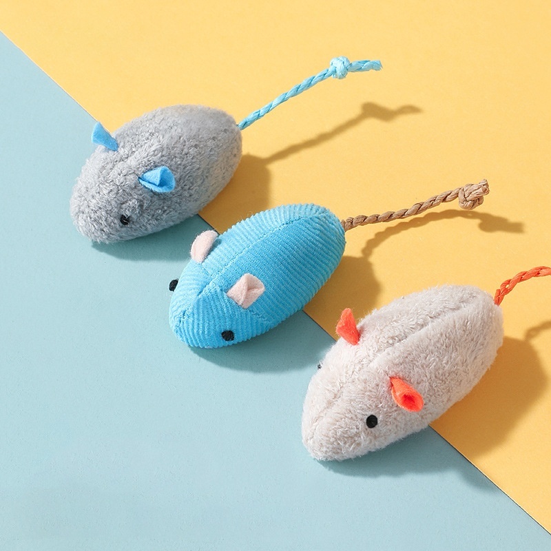 Kit Com 4 Ratinhos Com Catnip Brinquedo Erva De Gato XH178