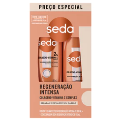 Kit Seda Colágeno+Vitamina C Shampoo 300ml + Condicionador 190ml