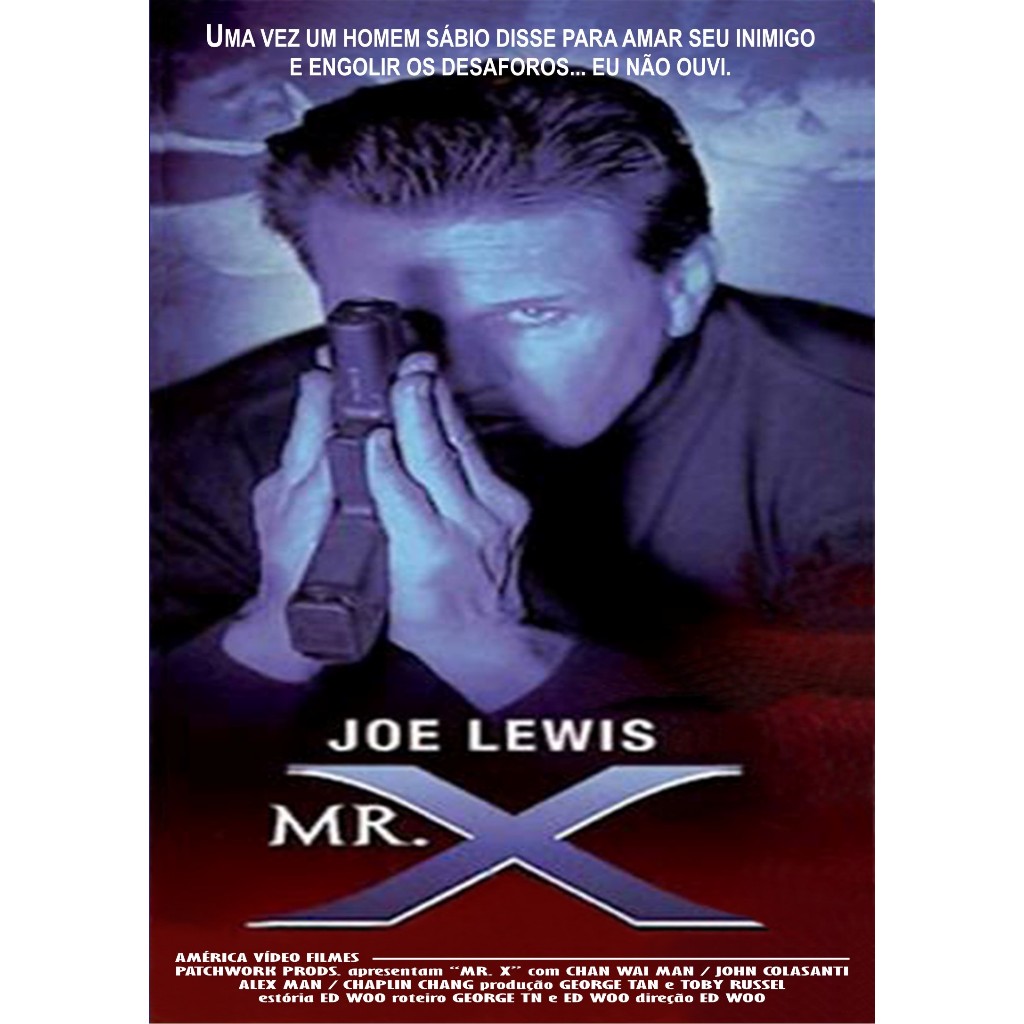 VHS/DVD MR. X (Mr. X) Legendado/com Joe Lewis, Chan Wai Man, Alex Man, Chaplin Chang. *FILME RARO