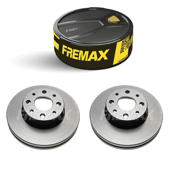 Par Disco Freio Ventilado Fiat Siena 97 a 2016 Fremax
