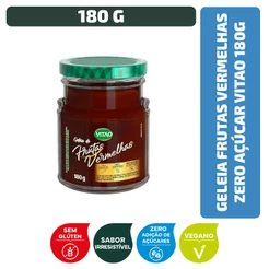 Geleia Frutas Vermelhas Zero Açúcar Vitao 180 g - Vegano