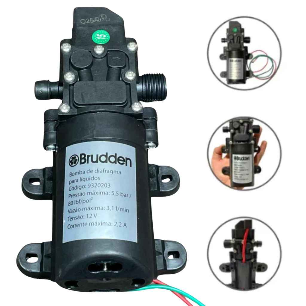 Reparo Motor Bomba 3.1 Litros CF-01E Para Pulverizador Bomba Costal Bateria SS20B Original Brudden