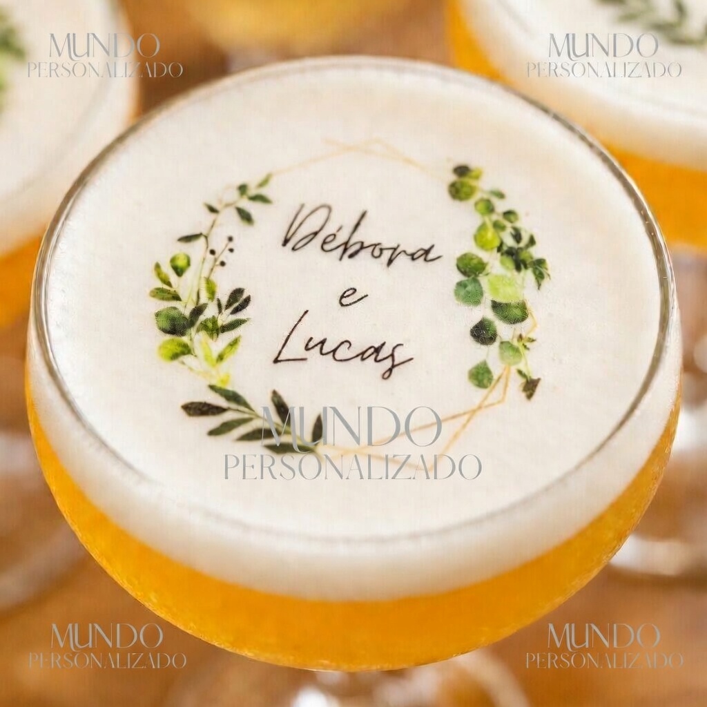 Papel de arroz para drinks 200 uni 5 cm para casamento e 15 anos  e bebidas formatura