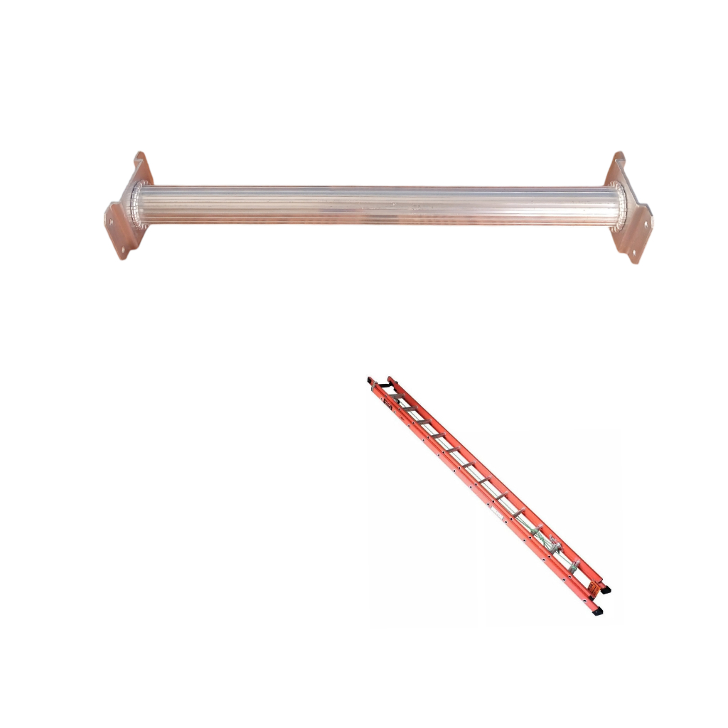 Degrau De Alumínio 30cm Para Escada Fibra Extensiva + Rebites