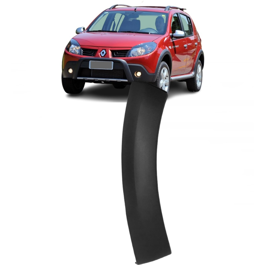 Moldura Paralama Dianteiro Sandero 08 09 10 11 Stepway Menor