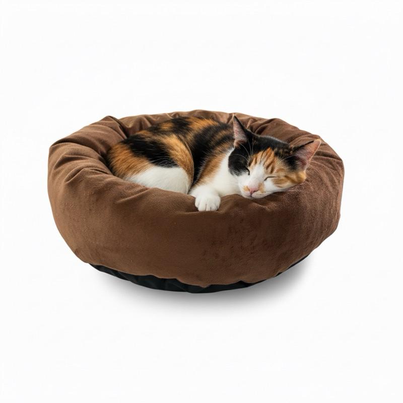 Cama Pet Nuvem Redonda 50x50 Pelúcia Cachorro Gato Caminha Fofinha Anti Estresse