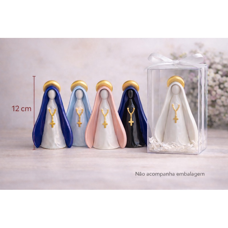 Imagem Nossa Senhora Aparecida 12cm Presente Religioso Batizado Maternidade Altar