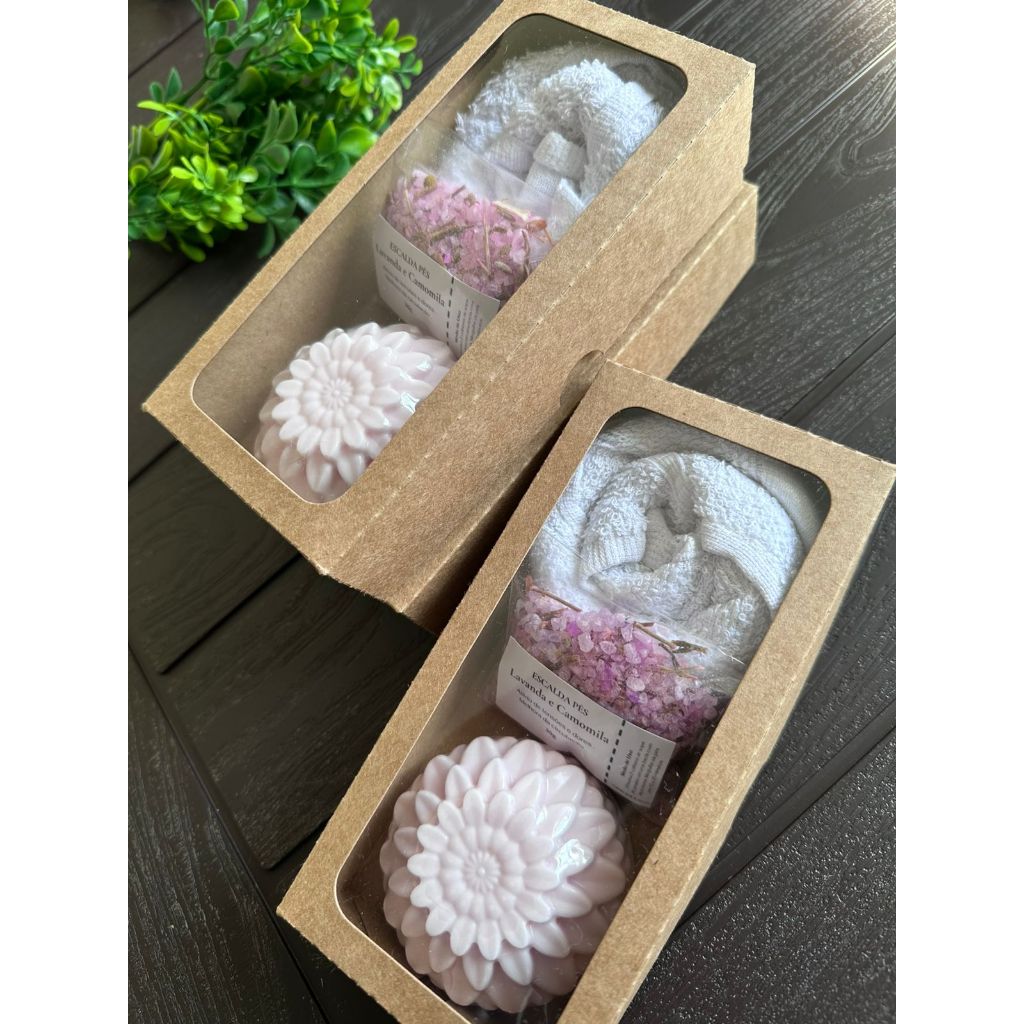 Kit Spa Lavanda Relaxante e Aromático - Presente Dia das Mães Completo