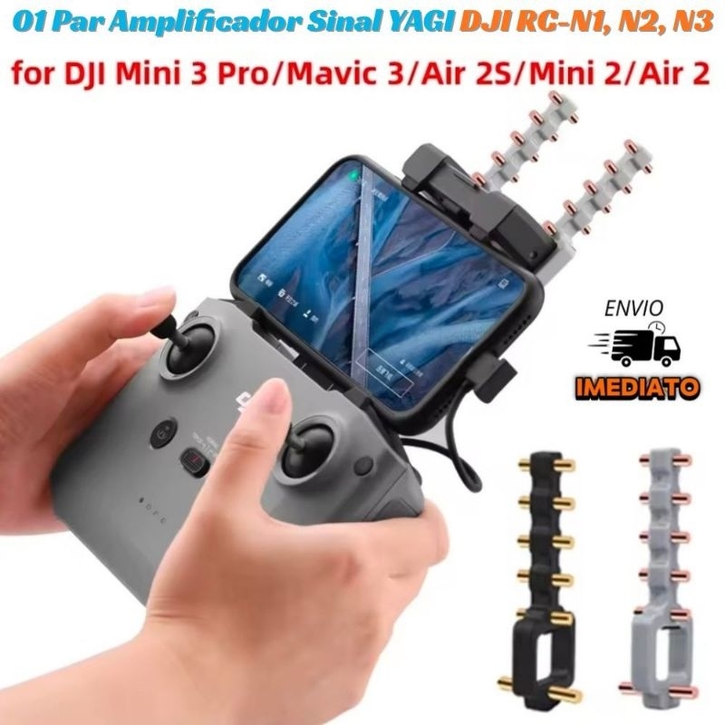 Antena Yagi de 5.8GHz para Dji Mini 3/ Air 2s/ Mini 4k RC-N1,N2,N3 Controle Remoto Amplificador de Sinal Extensor sinal