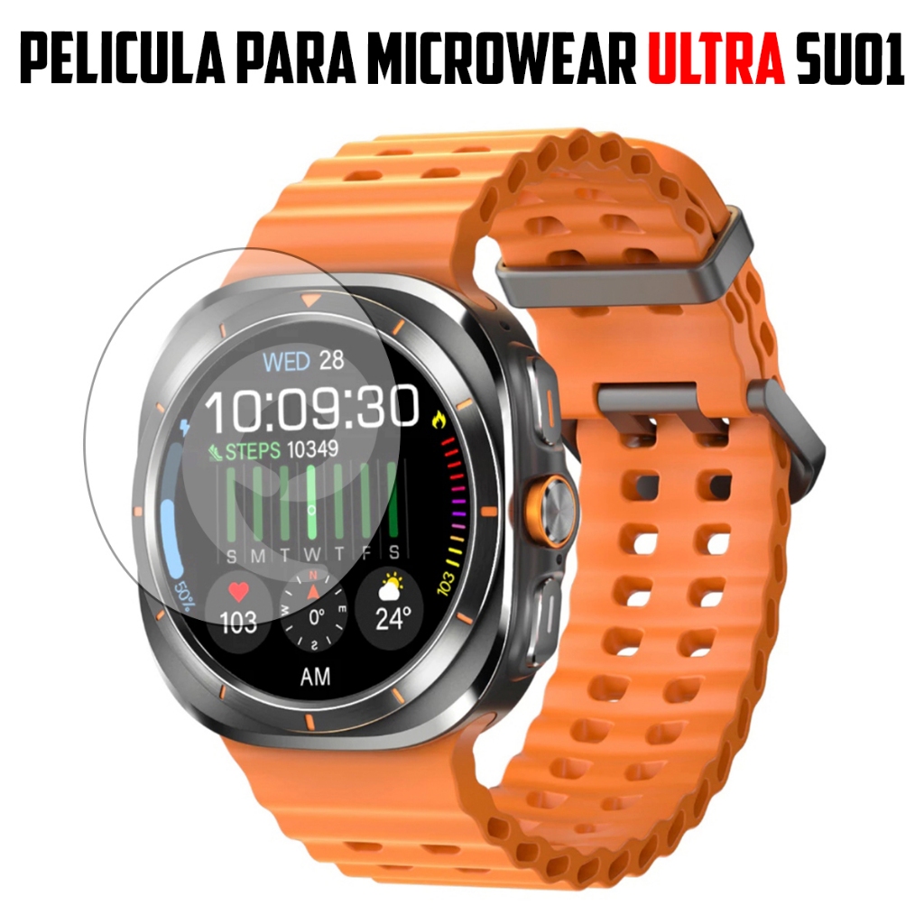 Película para Smartwatch Microwear Ultra SU01 de vidro temperado Proteção de Tela