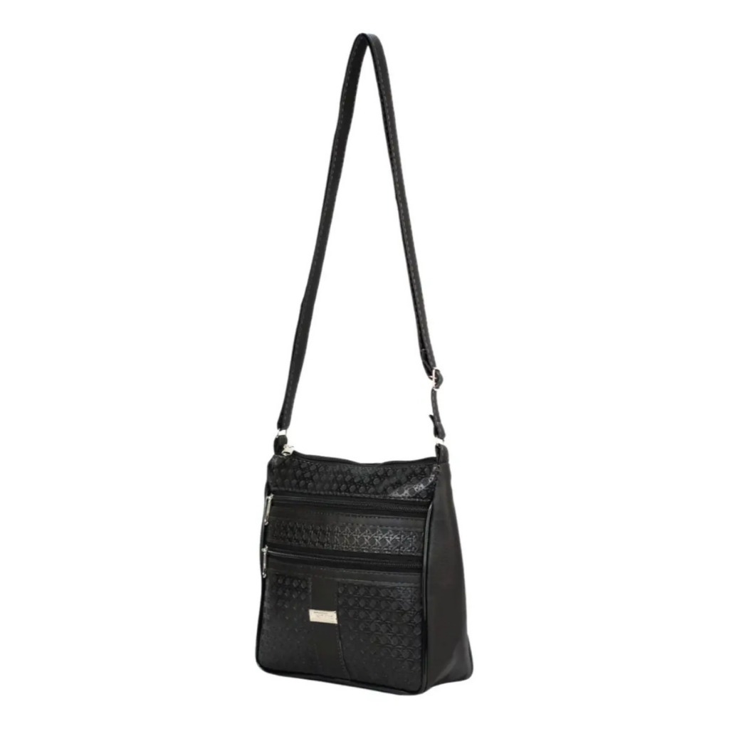 Bolsa transversal feminina moda feminina trabalho social porta celular com 3 divisorias — imagem 2 de 2