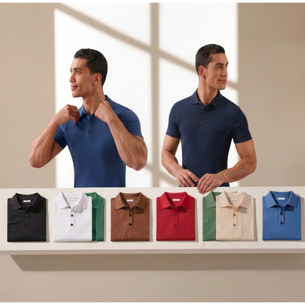 Kit 2 Camisas Polo Masculina Piquet Lisa Premium Confortável Várias Cores Casual,Soberano Stores