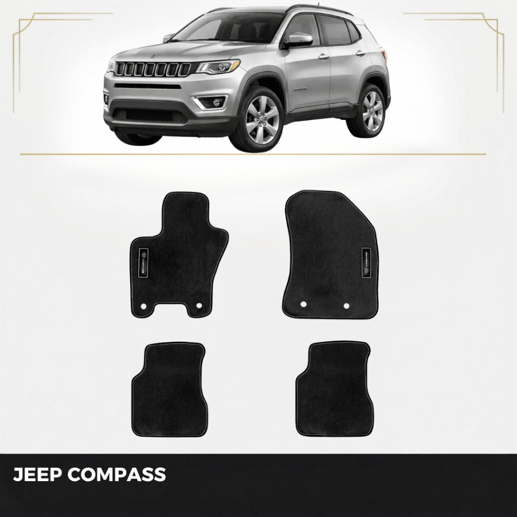 Kit Tapete  Pvc Emborrachado Jeep Compass 2017 2018 2019 4 Pçs