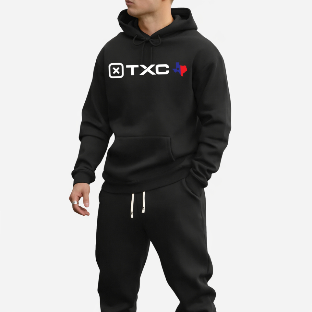 Moletom Blusa De Frio Txc Bandeira 2026 Inverno Com Capuz Flanelado Malha Quentinho 100% Algodão