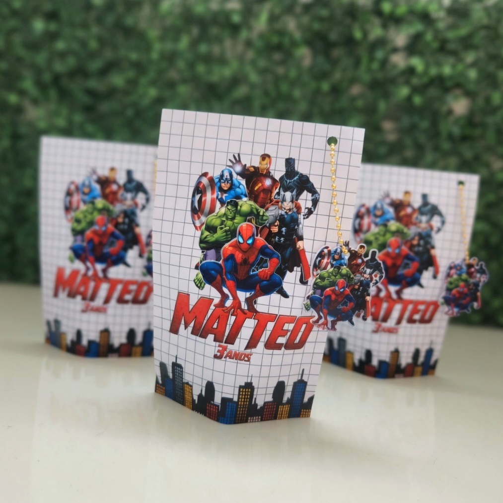 Saquinho Personalizado Zip Lock Vingadores/ Lembrancinha para Festa/ Aniversário — imagem 2 de 2