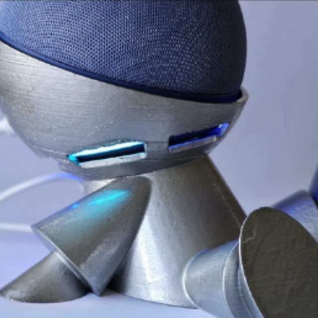 Suporte para Echo Dot 4 e 5 robô sentado traje espacial Alexa