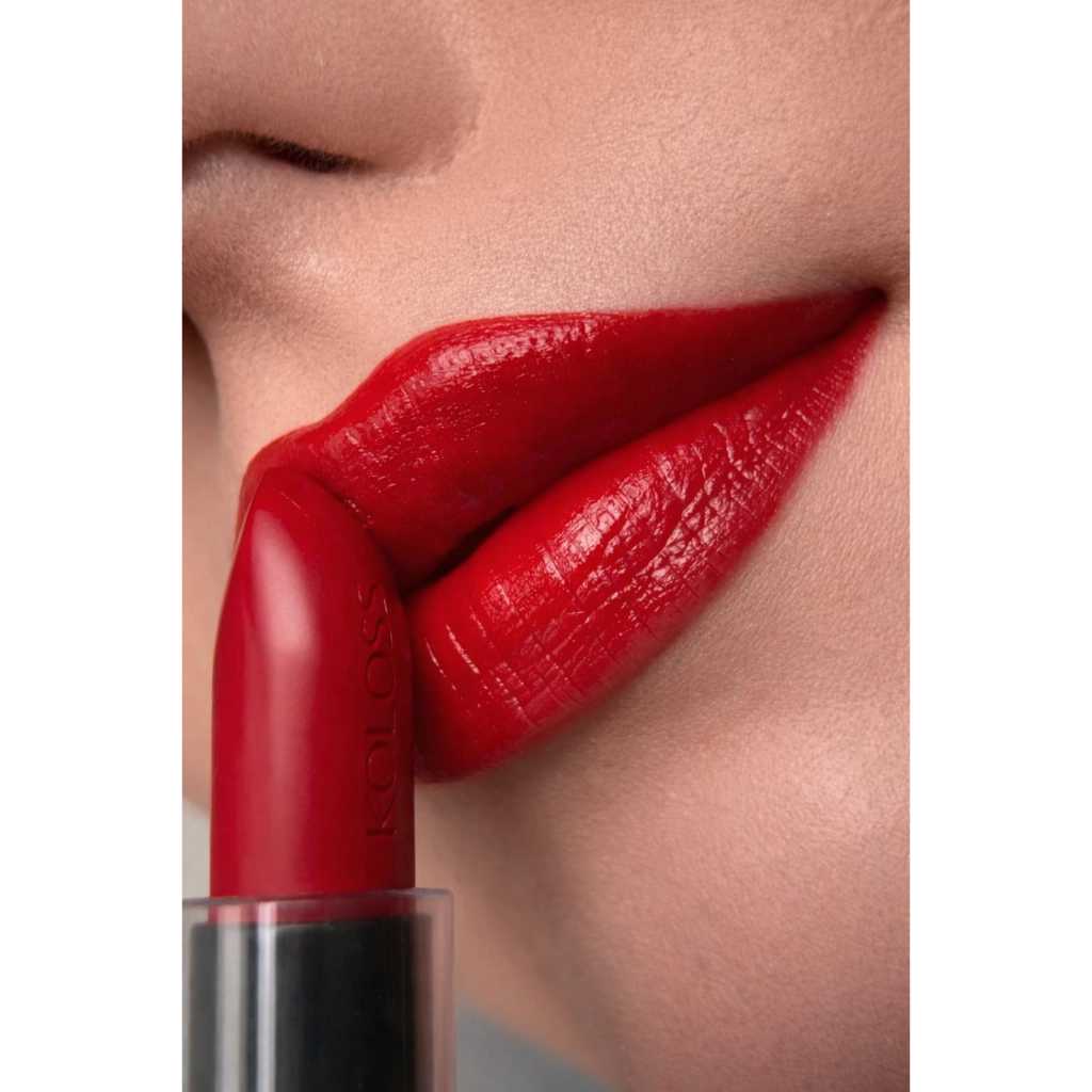 KOLOSS BATOM 184 LIPSTICK -TOMATE - CREMOSO HIDRATANTE ALTA COBERTURA