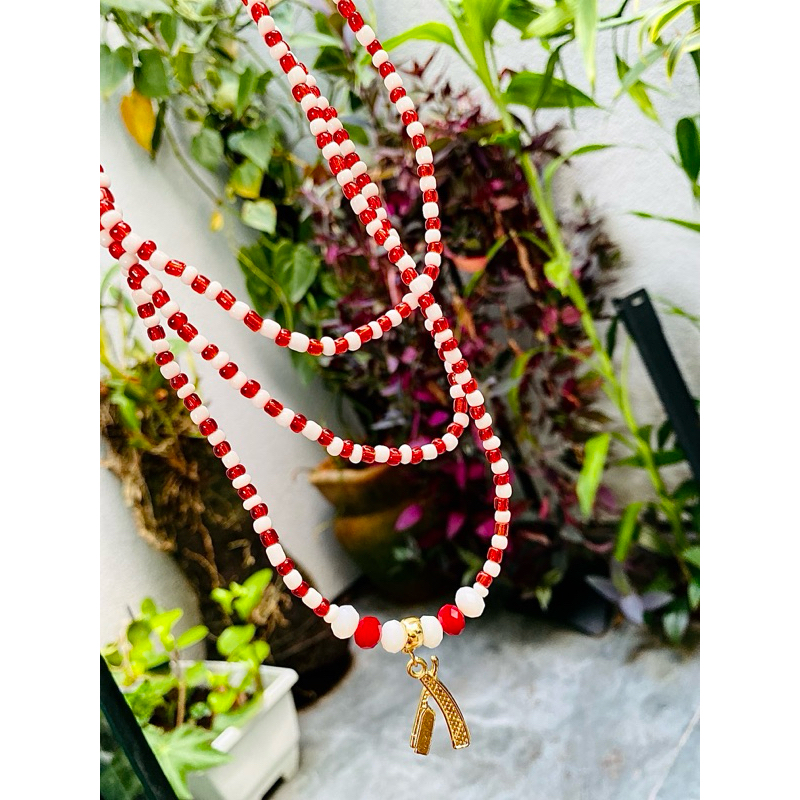 Guia Malandra Maria Navalha com Pingente Proteção Espiritual | #Umbanda| #malandragem |  #navalha
