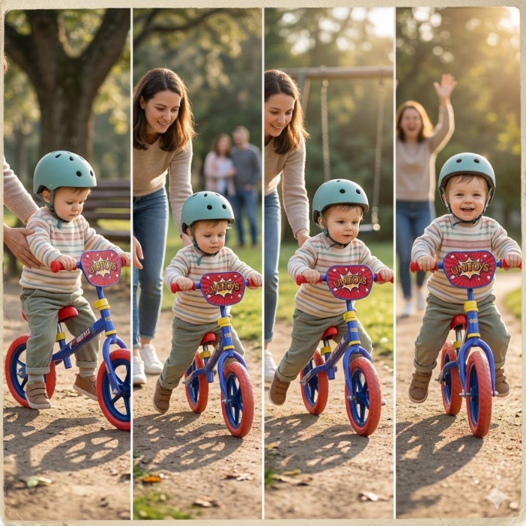 Bicicleta Equilibrio Infantil Sem Pedal Azul Treinamento Segurança Diversão Meninos Meninas