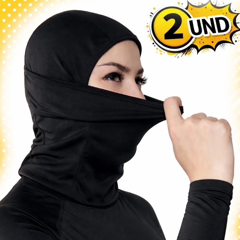Balaclava Touca Ninja 4 em 1 Articulada Térmica Resistente Vento Frio Poeira Motoqueiro moto Preto Motoboy Ciclismo em Oferta na Shopee