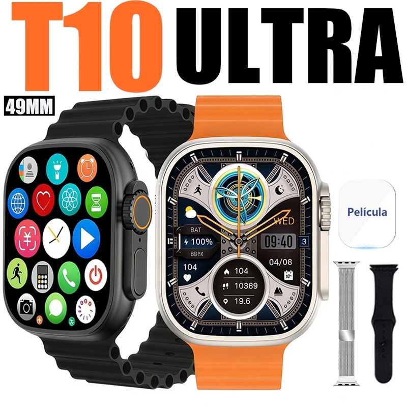 2026 Smartwatch T10 Ultra 3 Série  com Monitoramento de Frequência Cardíaca 49MM