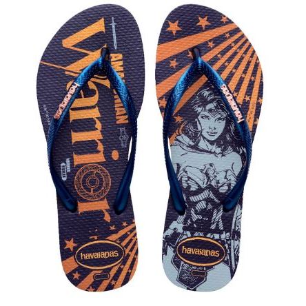 Chinelo Havaianas Slim Warner Classics Mulher-Maravilha