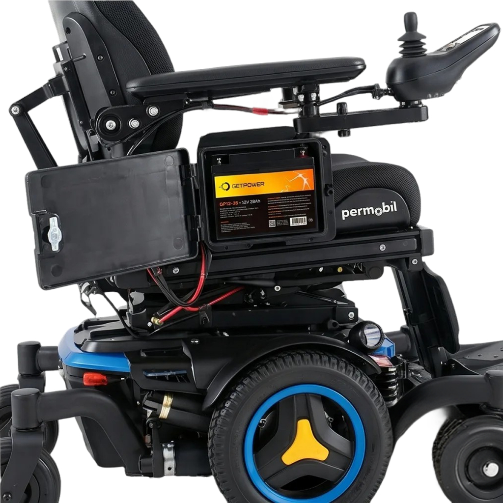 Bateria Estacionária 12V 28Ah GP12-28 GetPower Caixa Baixa Selada AGM No-break Cadeira de Rodas