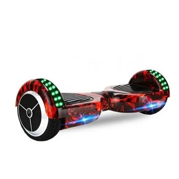 Scooter Elétrico Interbras com Rodas de 6.5" Hoverboard Elétrico até 120kg com Led e Bluetooth