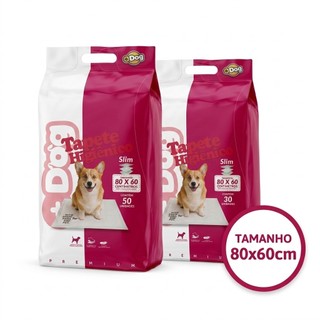 Tapete Higiênico Premium 80x60cm para Cães Mais Dog Super Absorvente Anti Vazamentos