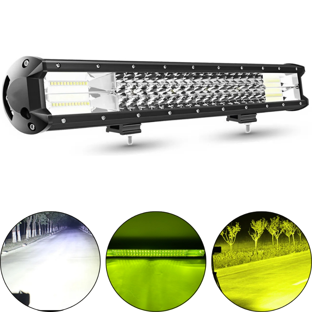 Barra De Led 50cm S10 Ranger Hilux F250 Dual Collor 12v 24v